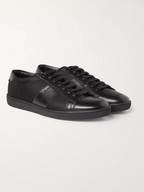 Saint Laurent SL03 Leather and Canvas Sneakers