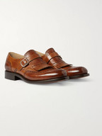 O'Keeffe Algy Leather Monk-Strap Brogues