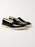 Adieu Type 7 Crepe-Soled Polished-Leather Loafers