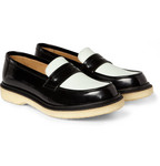 Adieu Two-Tone Crepe-Soled Penny Loafers