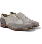 Grenson Dylan Suede and Nubuck Longwing Brogues                    