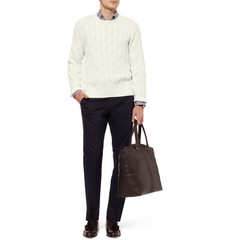 Hardy Amies Cable Knit Cotton Sweater