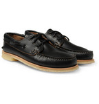 Quoddy Crepe-Sole Leather Boat Shoes