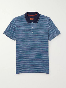 Missoni Knitted-Cotton Polo Shirt