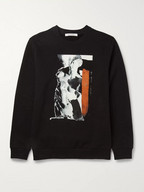 Givenchy Printed Fleece-Backed Cotton-Blend Jersey Sweatshirt 