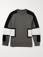 Neil Barrett Block-Panelled Jersey Sweatshirt