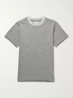 Sacai Shell-Trimmed Cotton-Jersey T-shirt