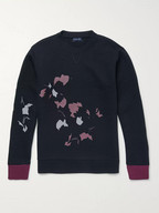 Lanvin Abstract Floral-Print Cotton-Blend Sweatshirt