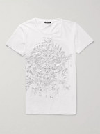 Balmain Foil-Print Cotton-Jersey T-Shirt