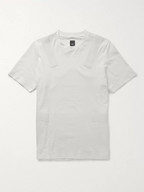 OAMC Grosgrain-Trimmed Cotton-Jersey T-Shirt