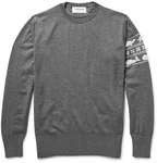 Thom Browne Jacquard-Knit Wool Sweater
