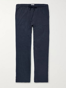 Derek Rose Basel Stretch-micro Modal Jersey Pyjama Trousers In Storm Blue