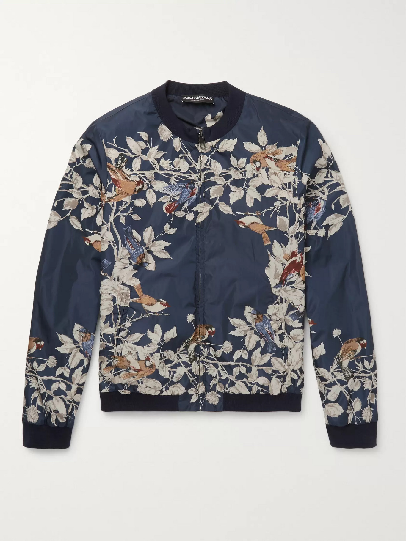 Very Goods | Dolce & Gabbana - Printed Satin Bomber Jacket