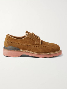 Visvim Patrician Wt Folk Suede Wingtip Brogues | ModeSens display picture 1