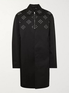 Raf Simons Grommeted Coated Cotton-twill Trench Coat