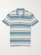 Orlebar Brown Sunmor Slim-Fit Striped Cotton-Terry Polo Shirt
