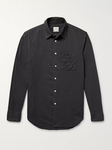 Rag & Bone Standard Issue Beach Slim-fit Cotton Shirt In Black