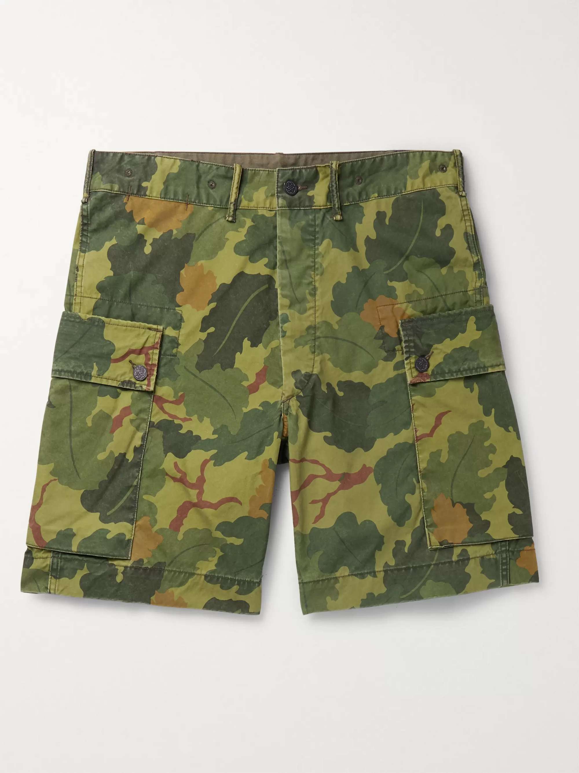 Dolce & Gabbana Cotton Camouflage-print Cargo Shorts in Green for Men Mens Clothing Shorts Cargo shorts 