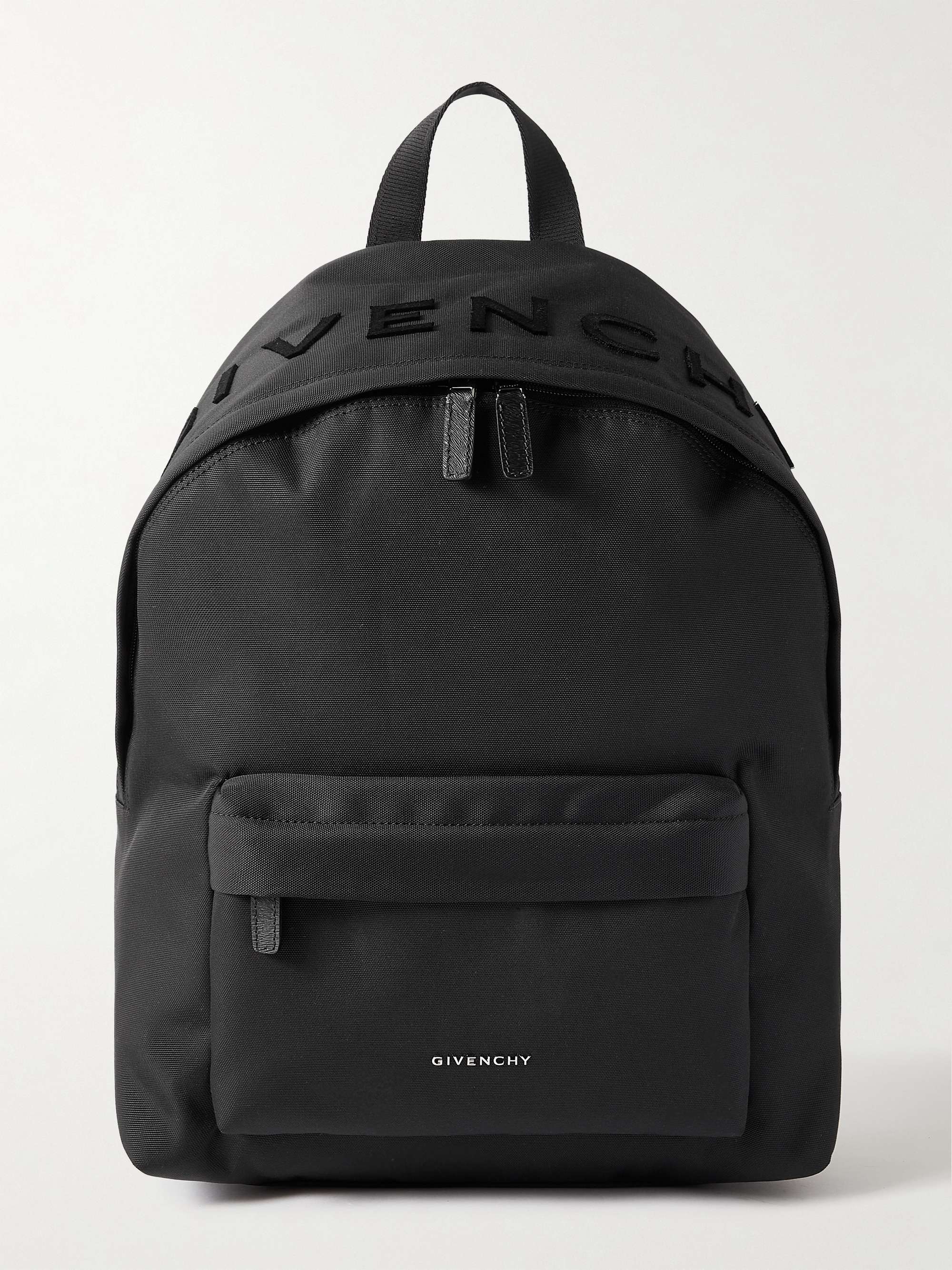 Essential U Logo-Flocked Nylon Backpack