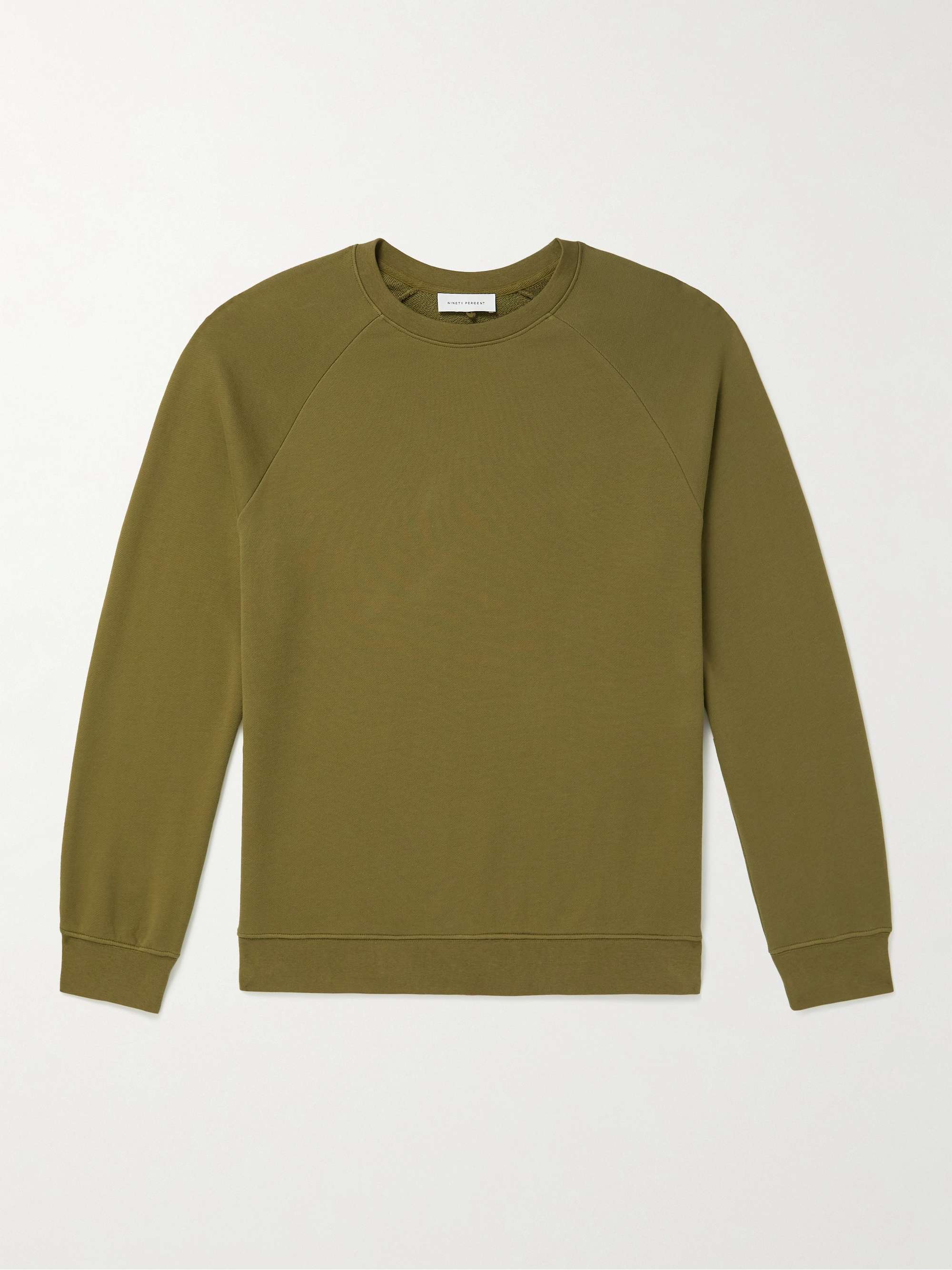 Farfetch Clothing Sweaters Sweatshirts Fantastic Green organic-cotton sweatshirt Neutrals 
