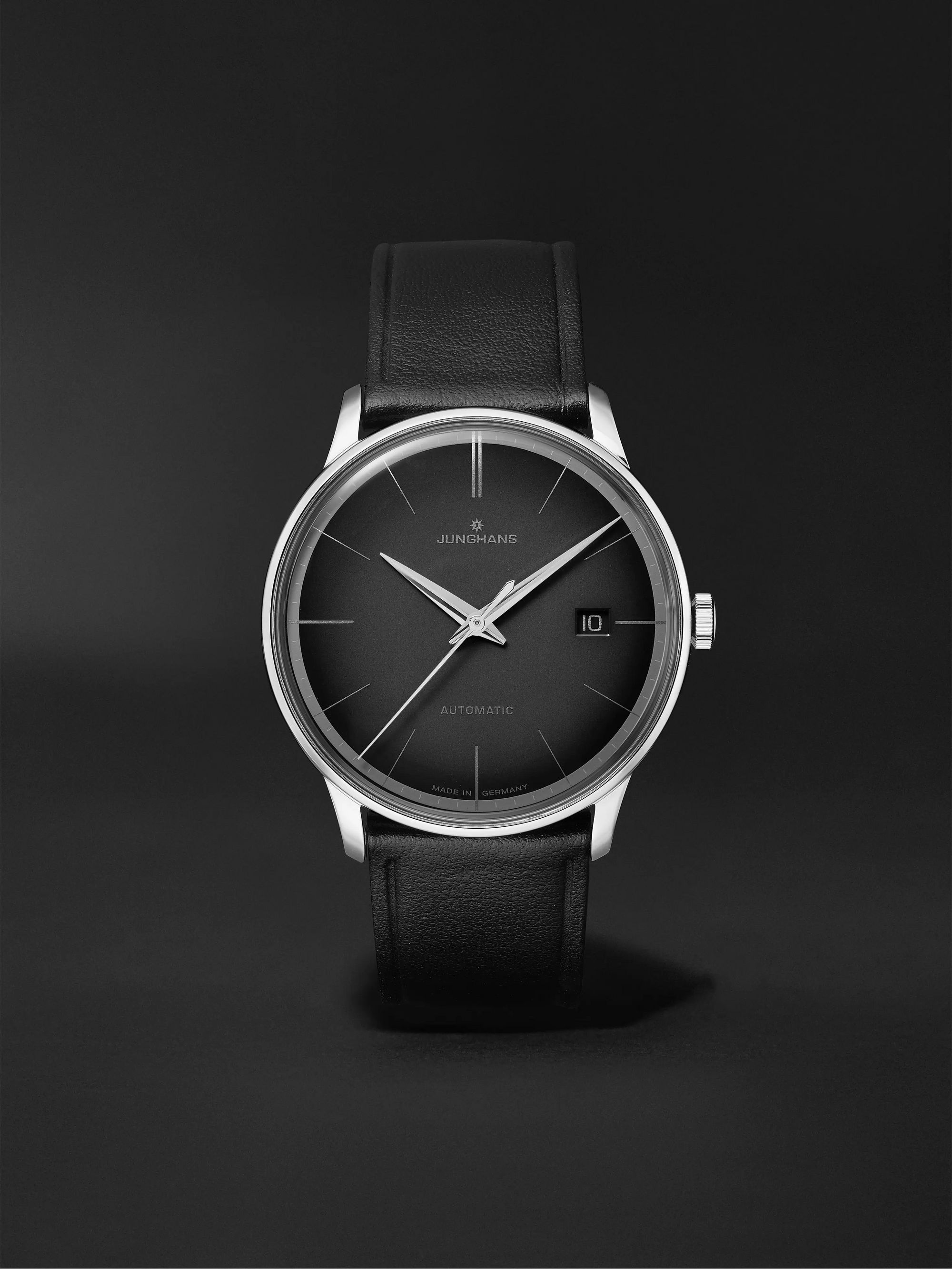 Meister Automatic 38mm Stainless Steel and Leather Watch, Ref. No.  027/4051.00
