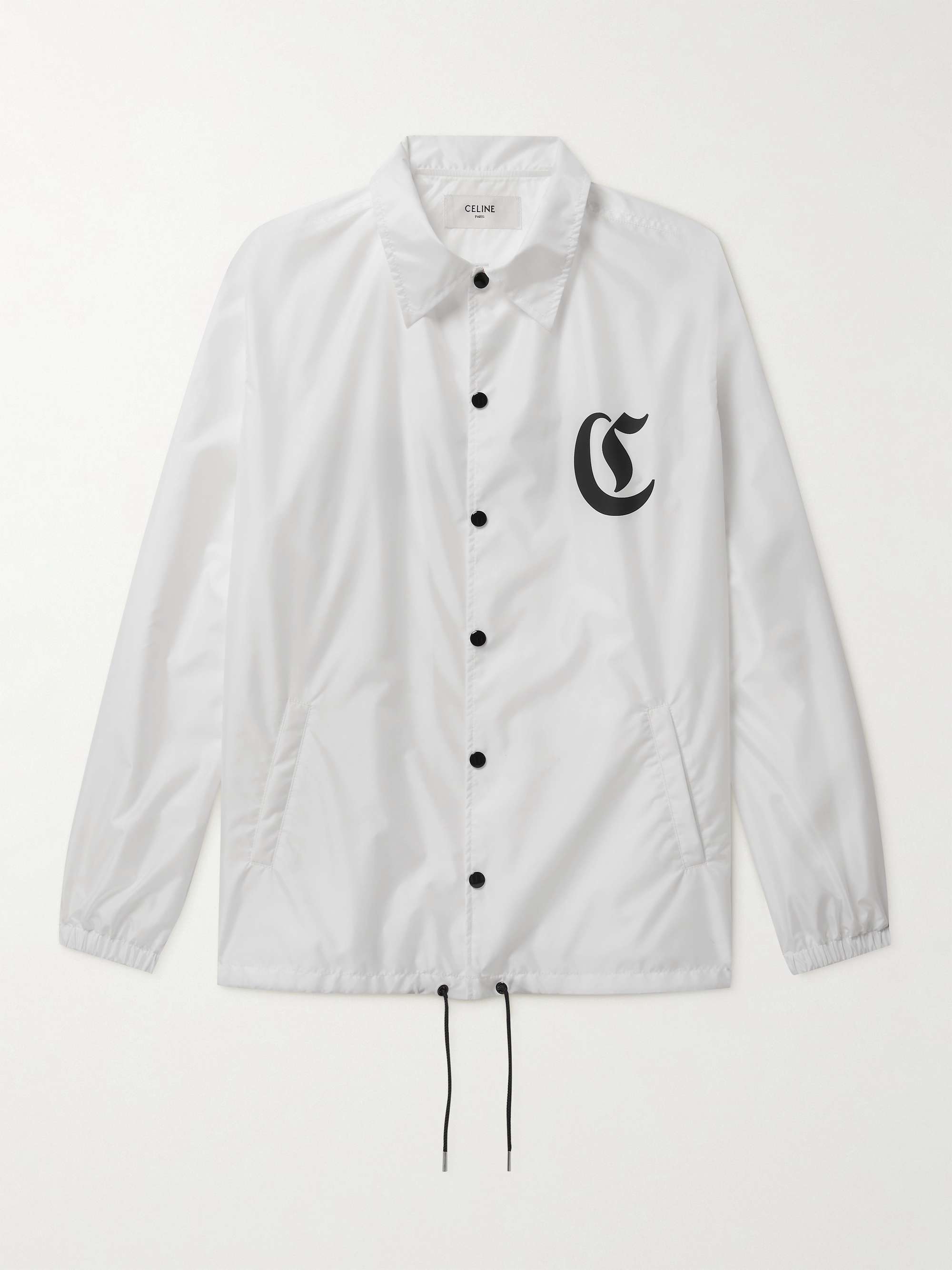 CELINE HOMME Logo-Print Nylon Jacket