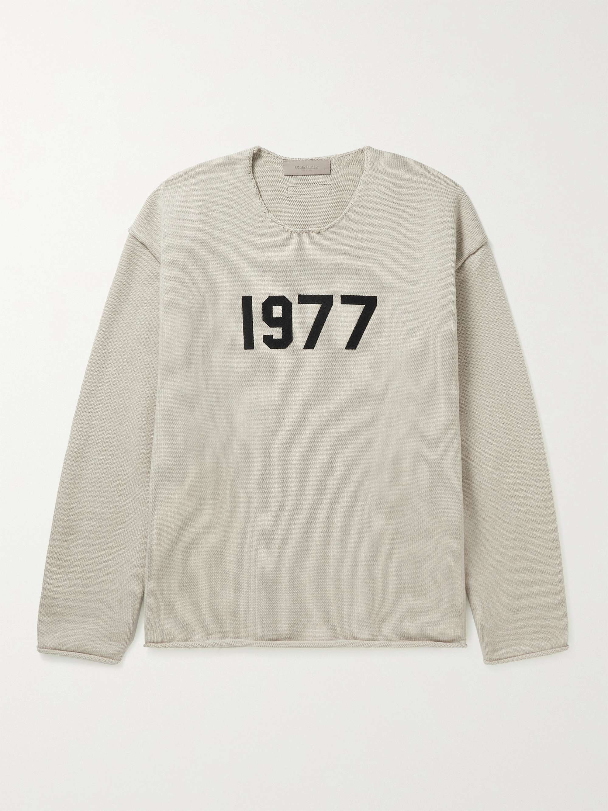 2020 FEAR OF GOD ESSENTIALS FOG LOGO Letter Print Lovers bottoming sweater