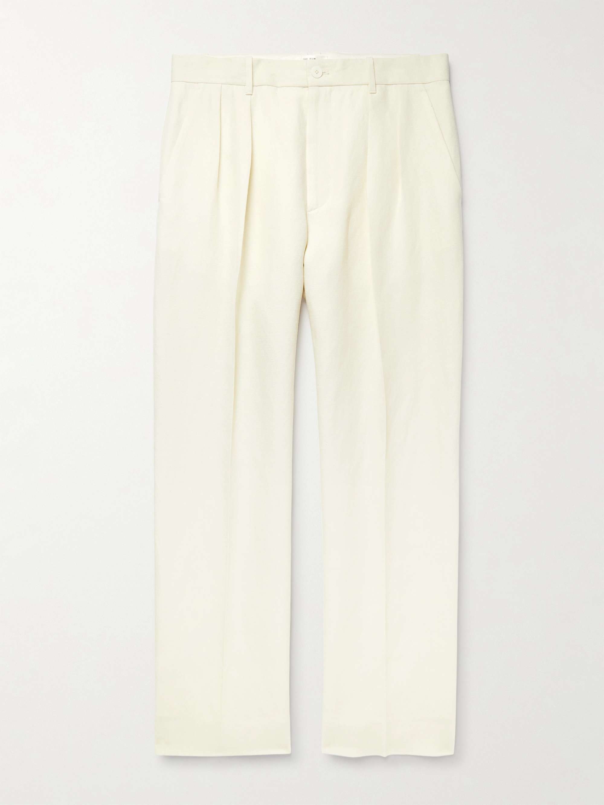 Fresh made Pleated Trousers cream casual look Fashion Trousers Pleated Trousers 