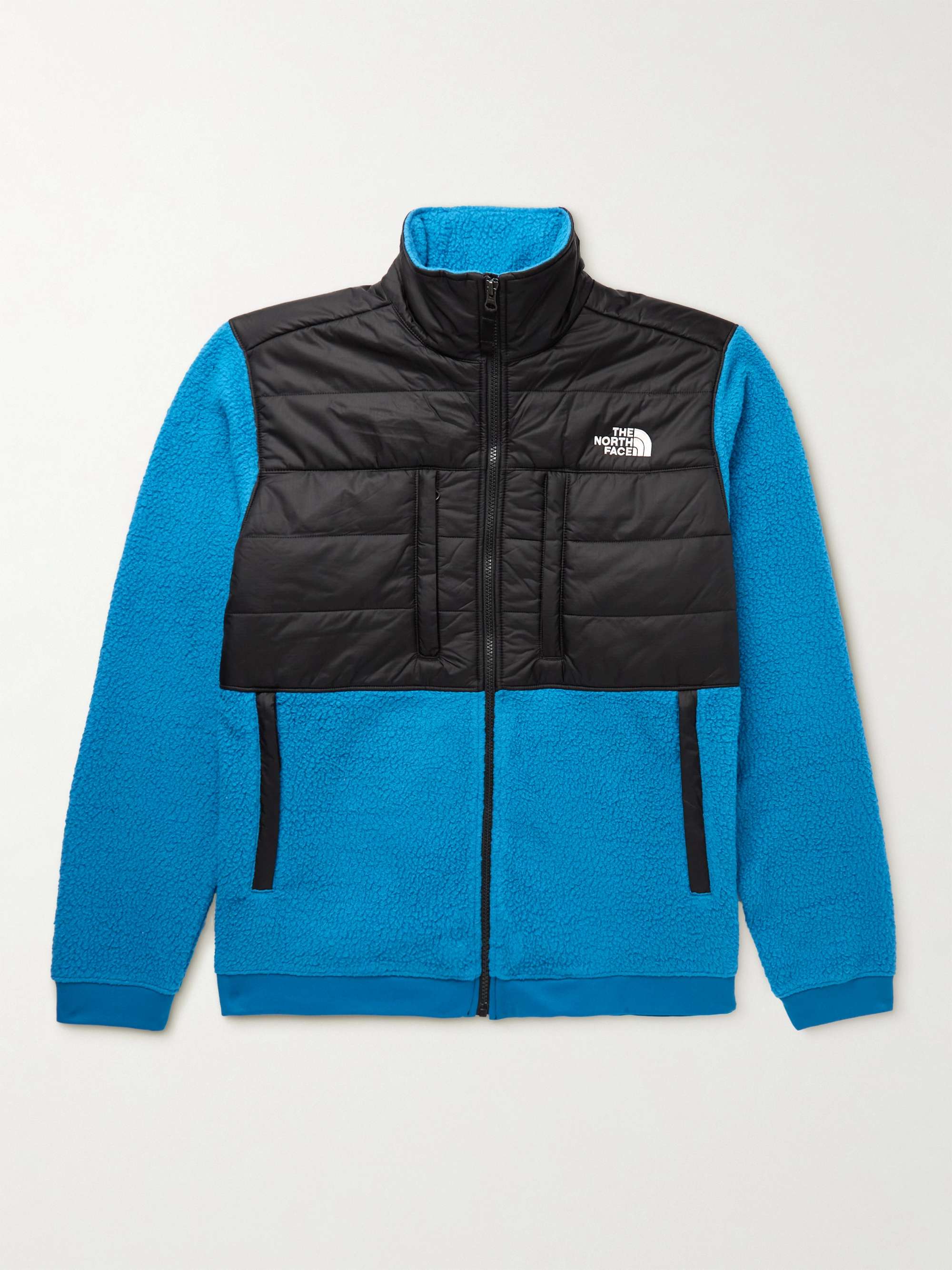 Blue Denali Logo-Embroidered Recycled Shell and Fleece Zip-Up 