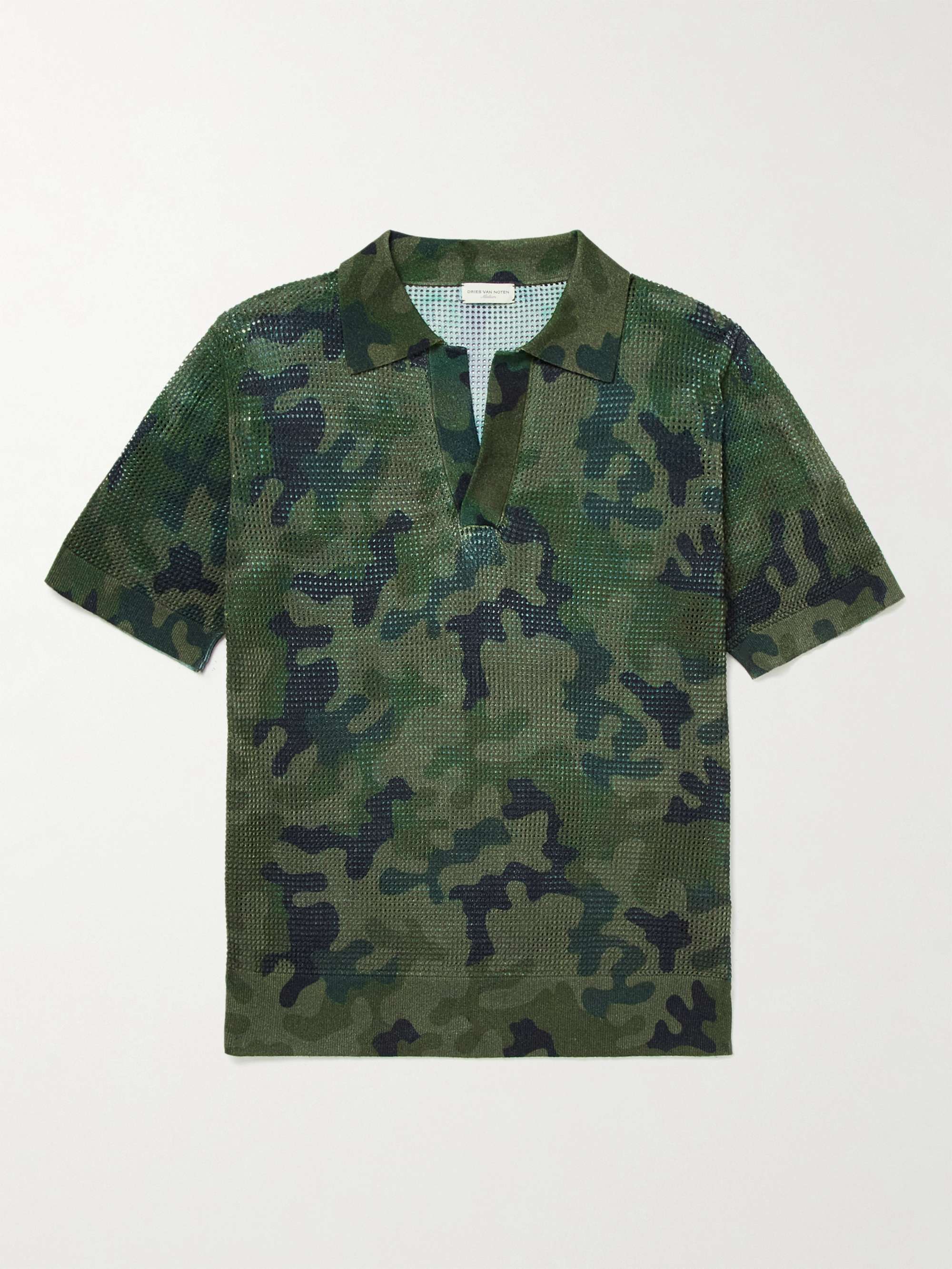 Cotton Polo Shirt Men Camouflage Print Short Sleeve Polo Homme Polo Shirts Top