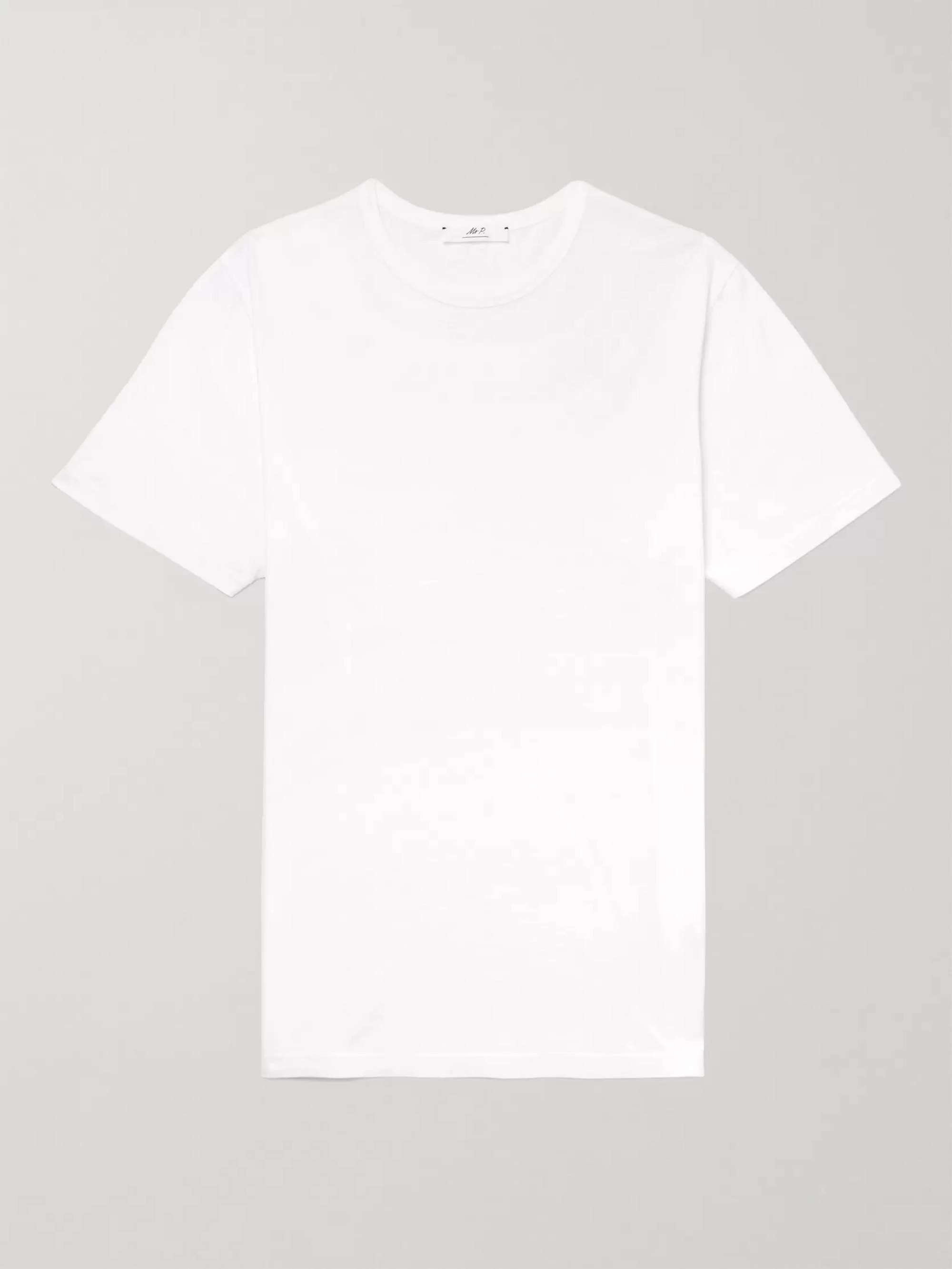 White Cotton-Jersey T-Shirt | MR P. | MR PORTER