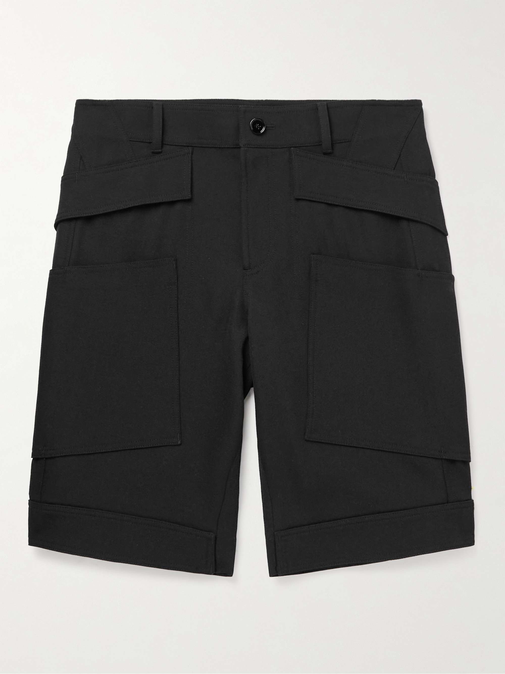 Mens Clothing Shorts Bermuda shorts DSquared² Wool Tailored Straight-leg Shorts in Black for Men 