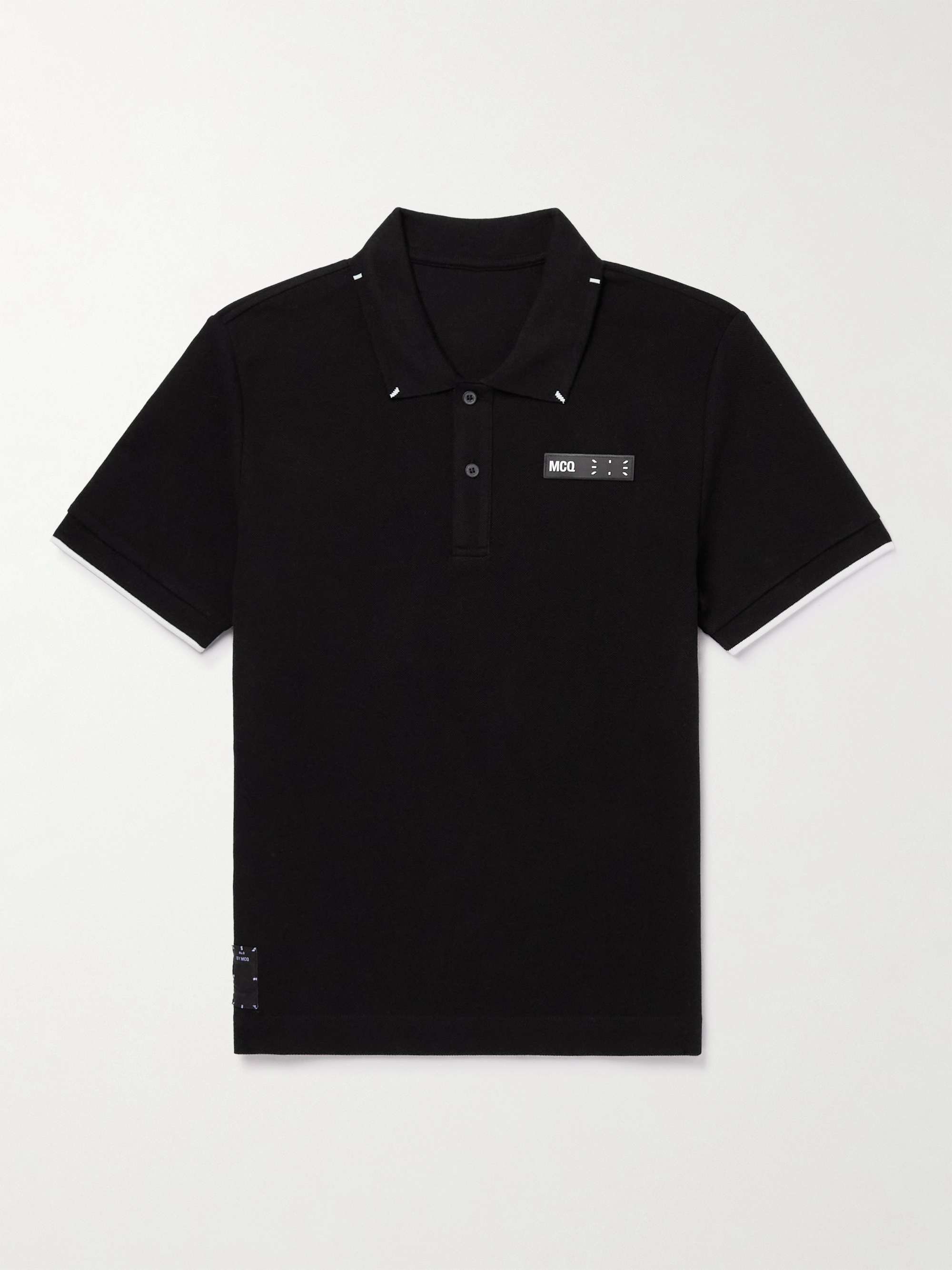 Save 14% McQ Cotton Logo Polo Shirt in Black for Men Mens T-shirts McQ T-shirts 
