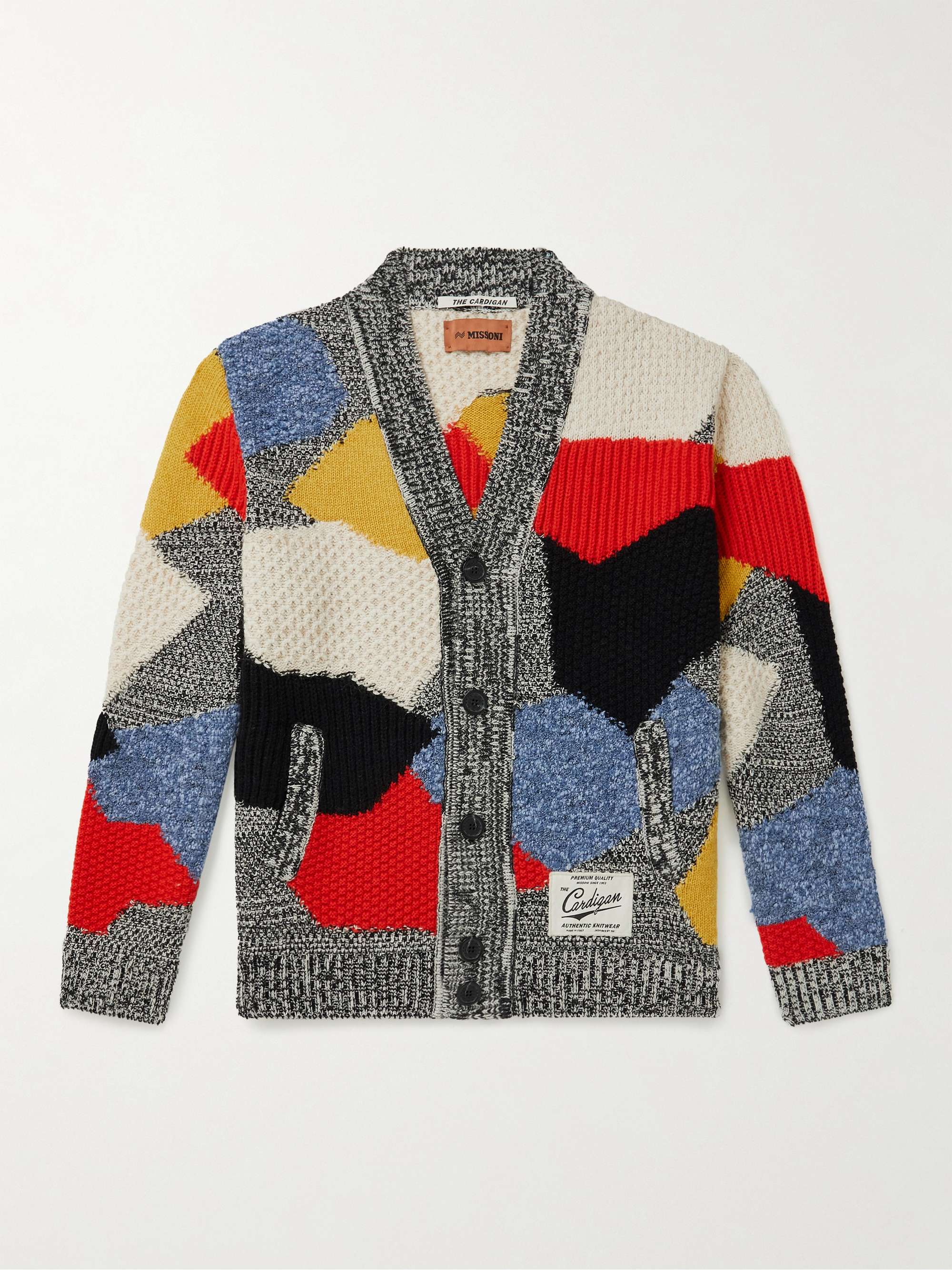 Supreme 2019SS Patchwork Mohair Cardigan luxeria.ng