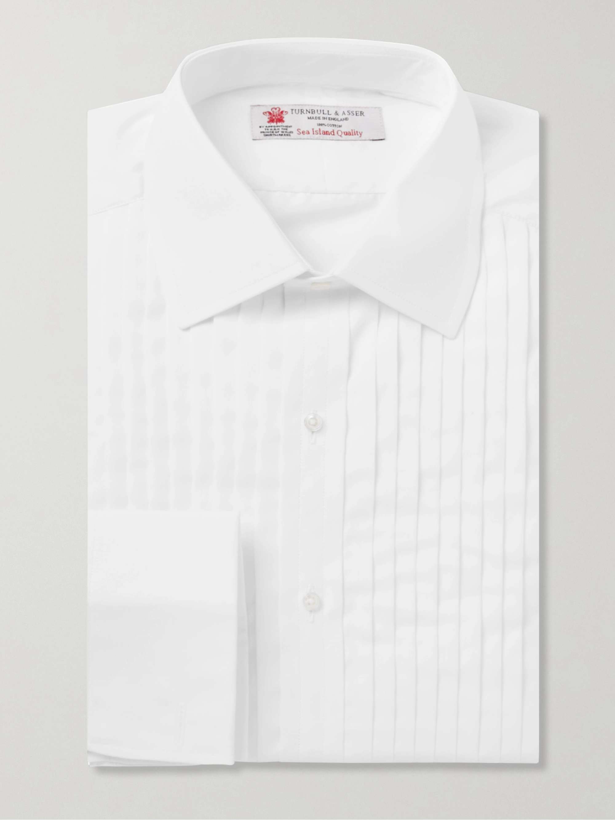 White with Black Dress Shirts Made in the USA 