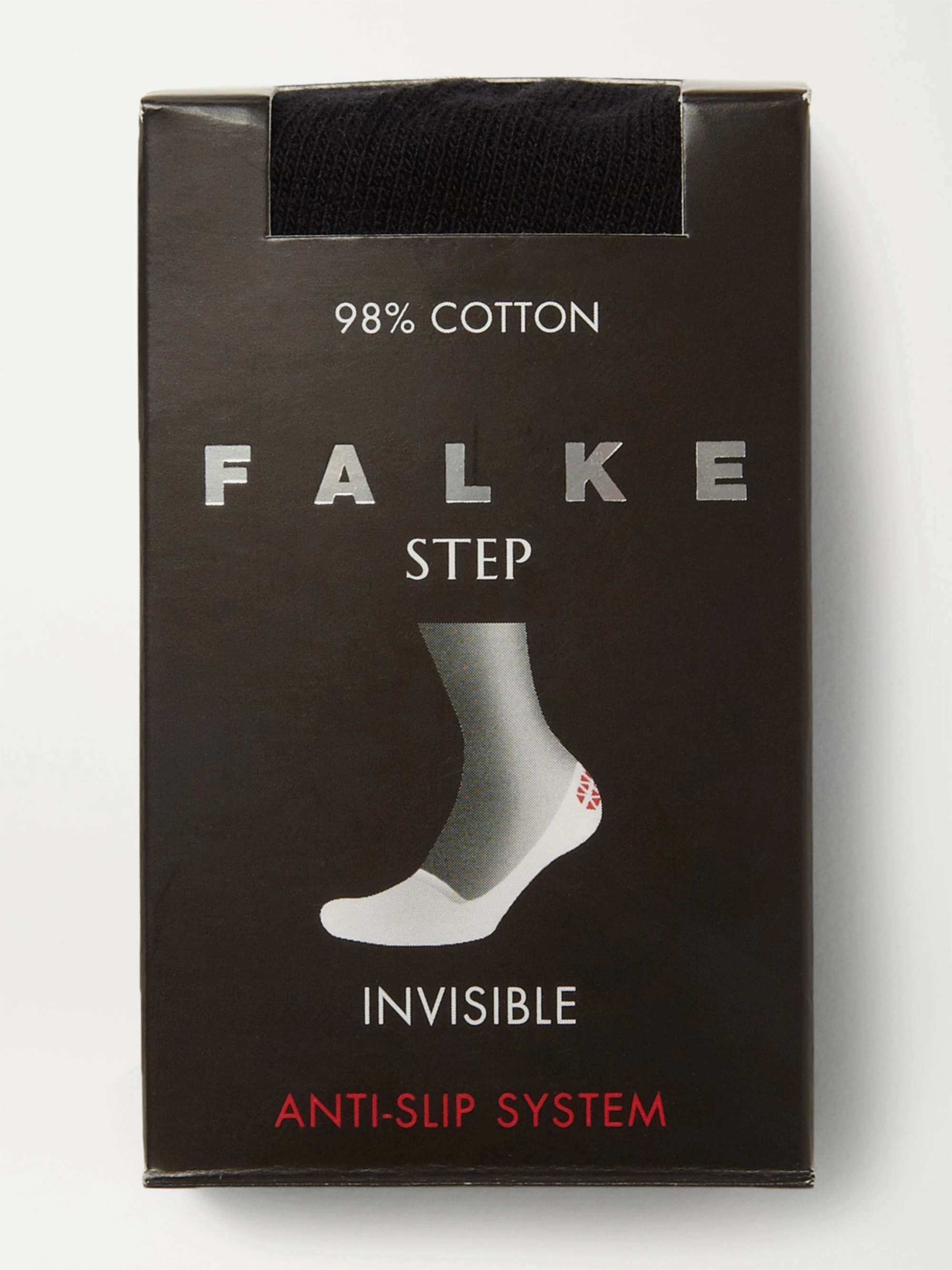 FALKE Men's Invisible Step Liner Socks Cotton Black White More Colours No Show Hidden In Shoe Low Cut Sock Footsies For Summer With Anti Slip System 1 Pair