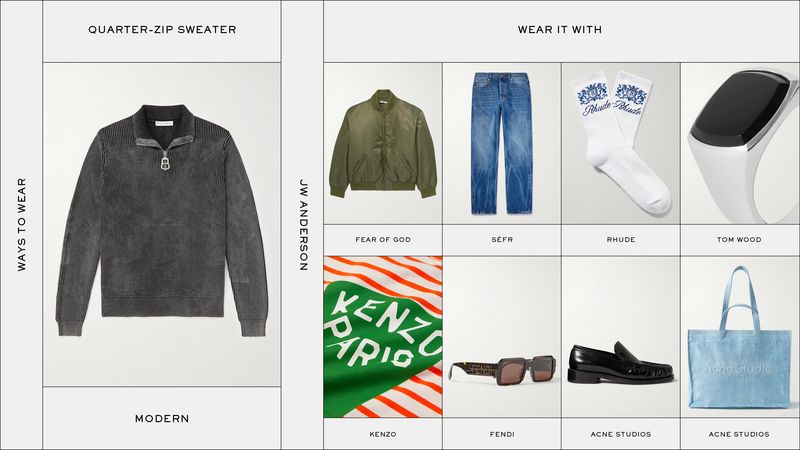 Fashion: Ways To Wear: The Quarter-Zip Sweater | The Journal | MR PORTER
