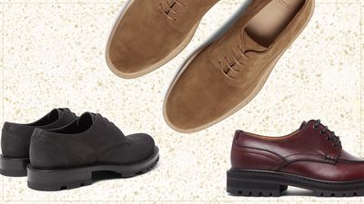 chunky sole derby shoes