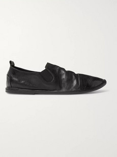 Marsèll Washed-leather Loafers - Black