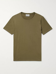 Acne Studios Slim-fit Cotton-jersey T-shirt In Army Green