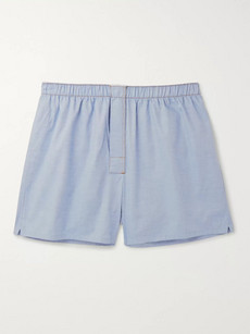 Acne Studios Boxa Cotton-chambray Boxer Shorts - Blue