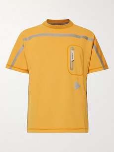 And Wander Taped Neoprene T-shirt In Mustard
