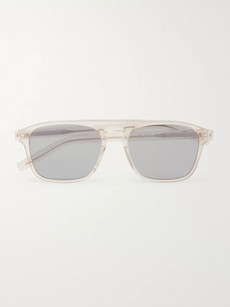 Saint Laurent Square-frame Acetate Sunglasses In Clear