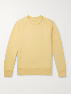 Our Legacy Loopback Cotton-blend Jersey Sweatshirt In Pastel Yellow