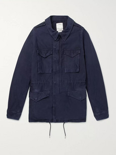 Visvim Unit Cotton Field Jacket In Blue
