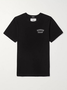 REIGNING CHAMP PRINTED COTTON-JERSEY T-SHIRT - BLACK