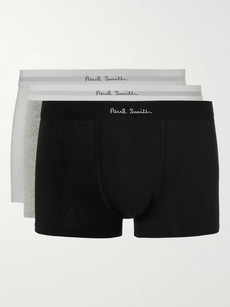 Paul Smith Three-pack Stretch-cotton Boxer Briefs In Multi