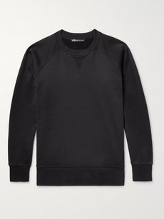 Y-3 Printed Loopback Cotton-jersey Sweatshirt In Black