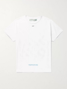 OFF-WHITE OVERSIZED PRINTED COTTON-JERSEY T-SHIRT