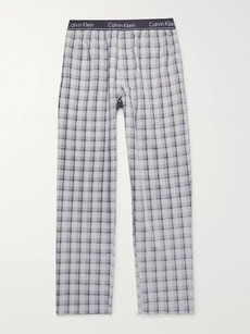 Calvin Klein Underwear Checked Woven Pyjama Trousers In Blue